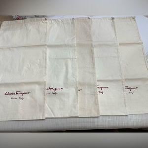 Salvatore Ferragamo Drawstring Dust Bag Shoe Hand Bag!